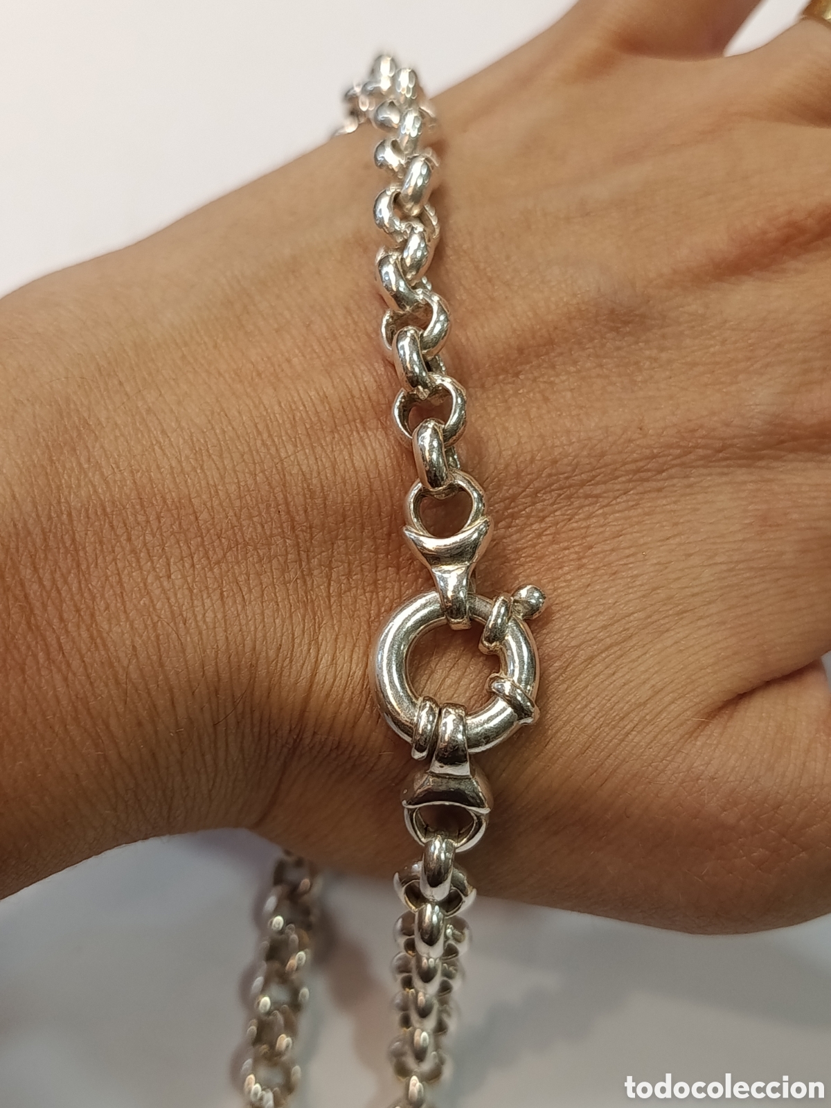Joyeria: Gargantilla , cadena de plata 925. Cierre eslab&oacute;n ancho