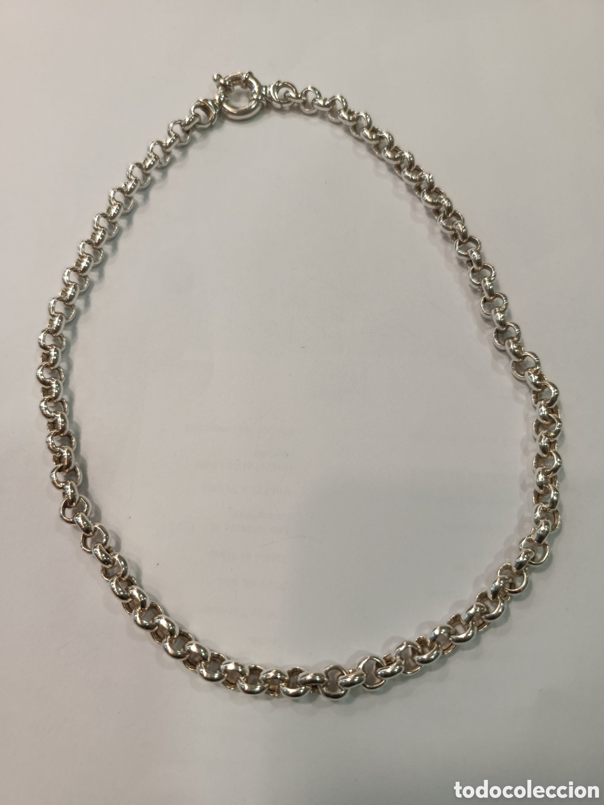 Joyeria: Gargantilla , cadena de plata 925. Cierre eslab&oacute;n ancho