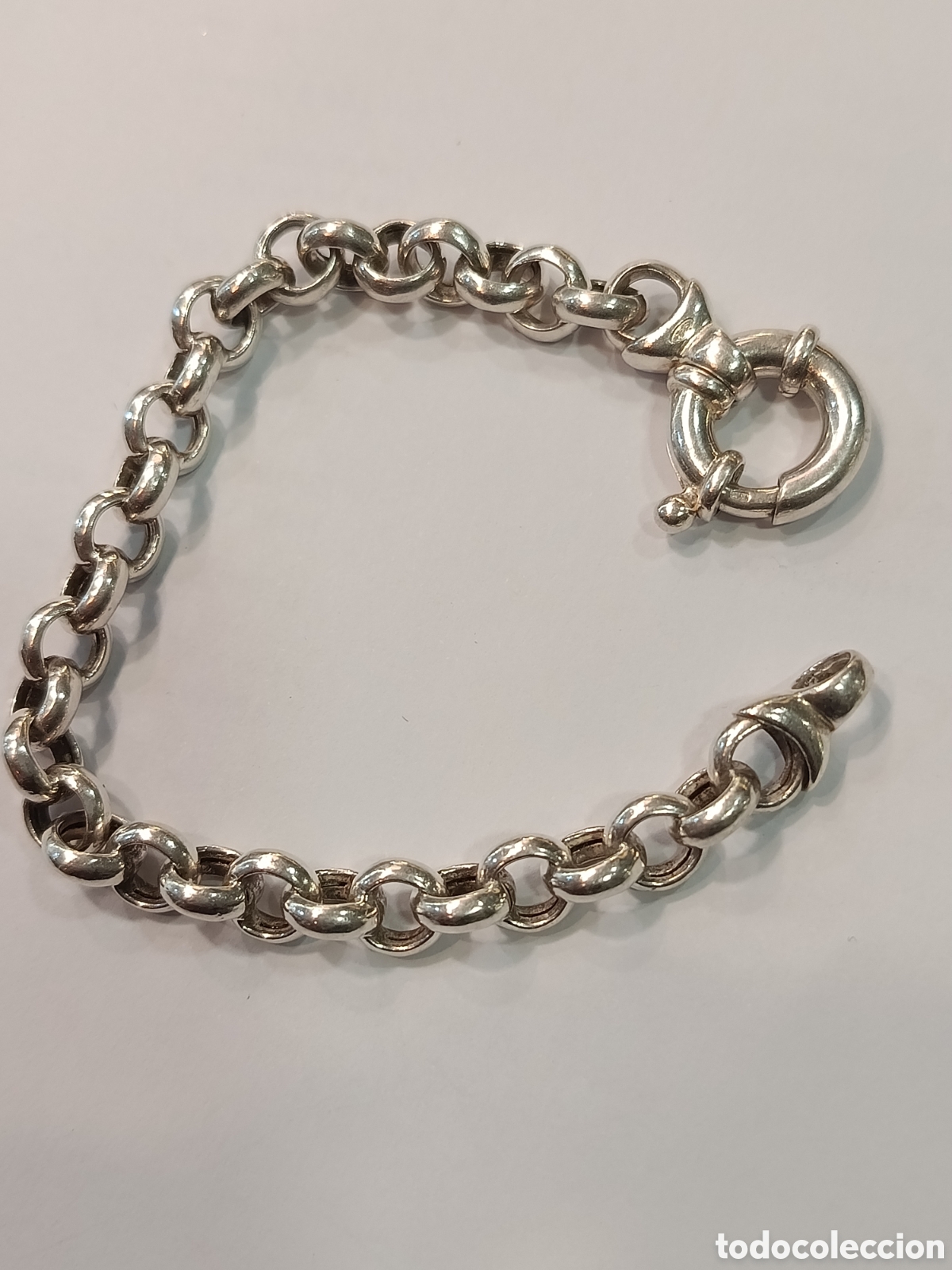 Joyeria: Pulsera , cadena de plata 925. Cierre eslab&oacute;n ancho