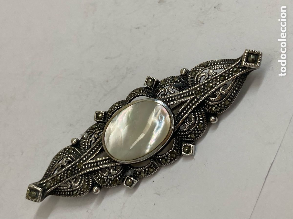 Schmuck: Broche Art deco de plata /B234