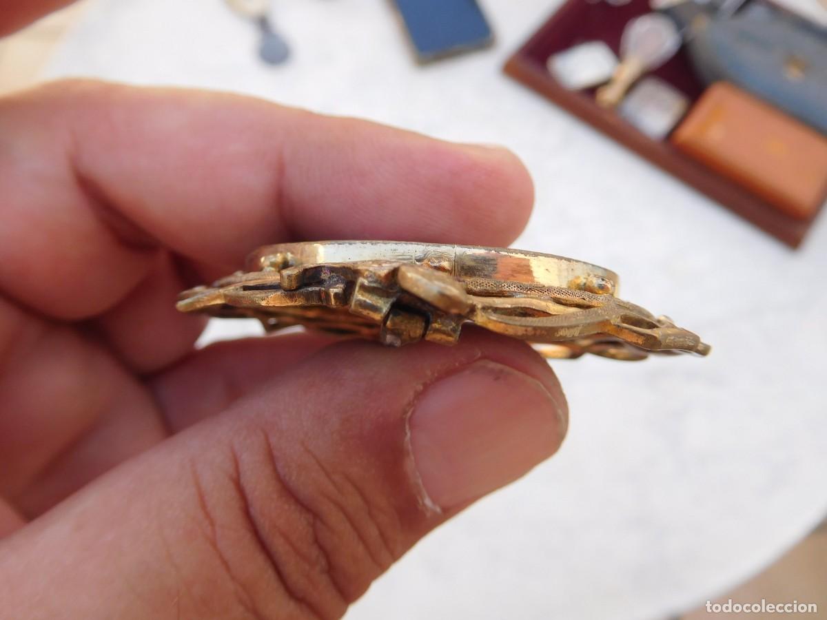 Joyeria: Broche antiguo con esmalte de virgen con ni&ntilde;o - Foto 17