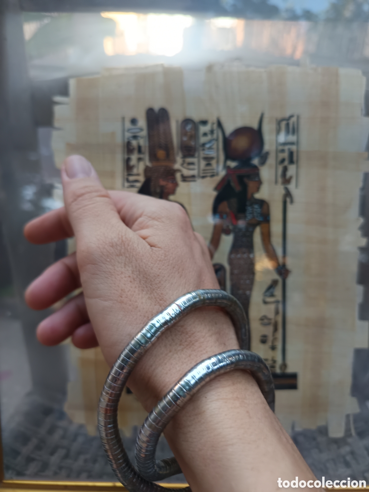Joyeria: Pulsera africana de metal flexible vintage