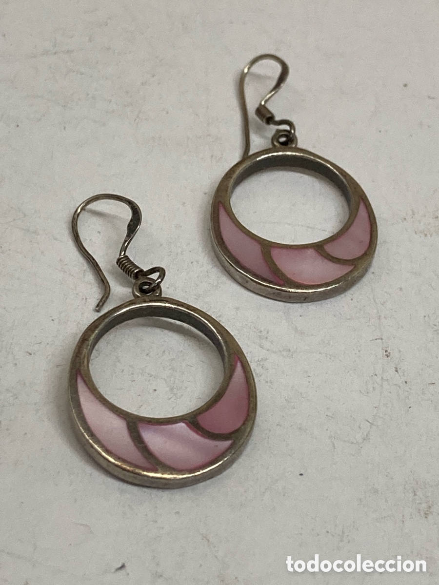 Joyeria: Pendientes de plata n&aacute;car P495 - Foto 1