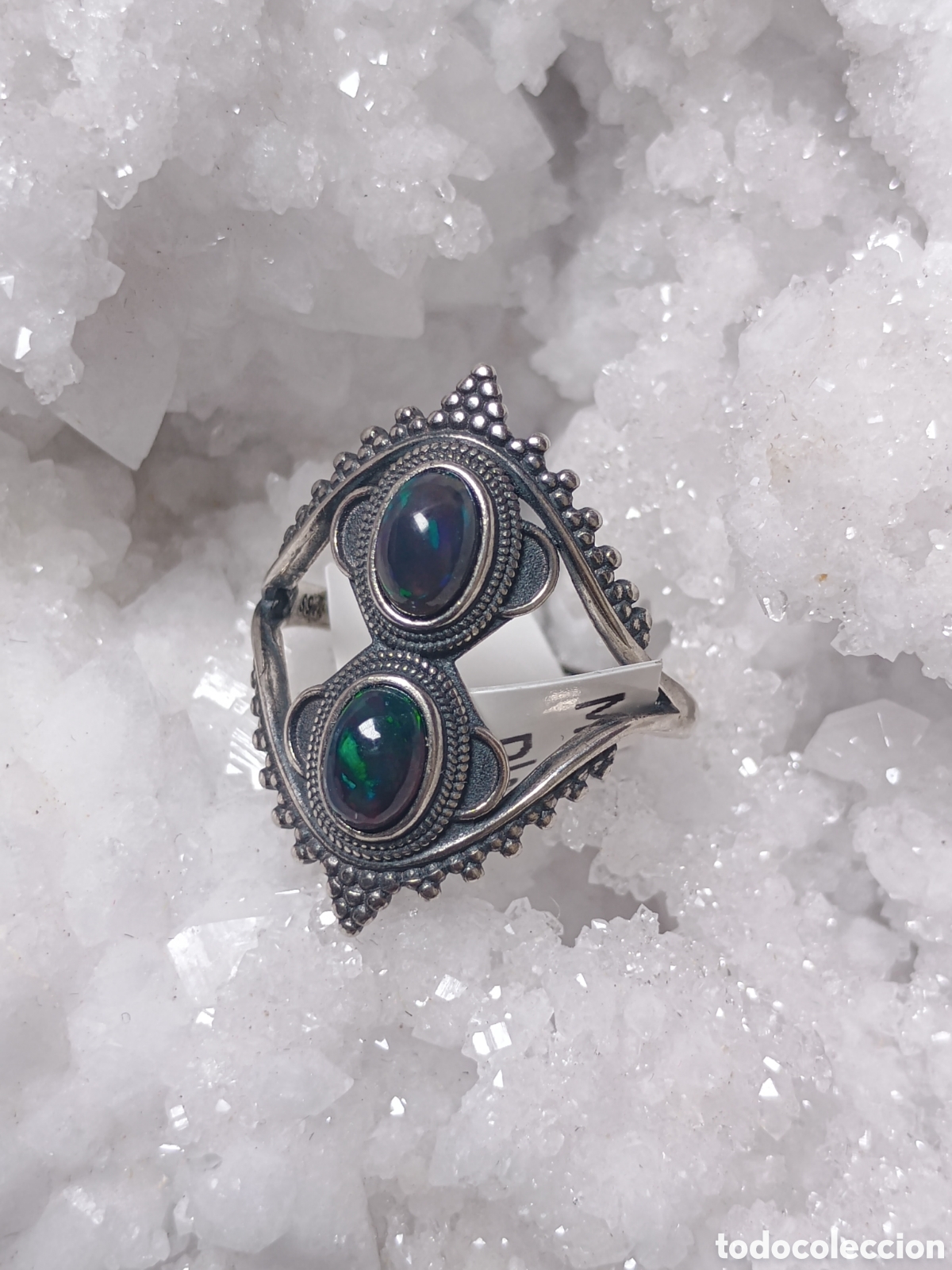 Joyeria: Anillo Plata Doble &Oacute;palo - Foto 2