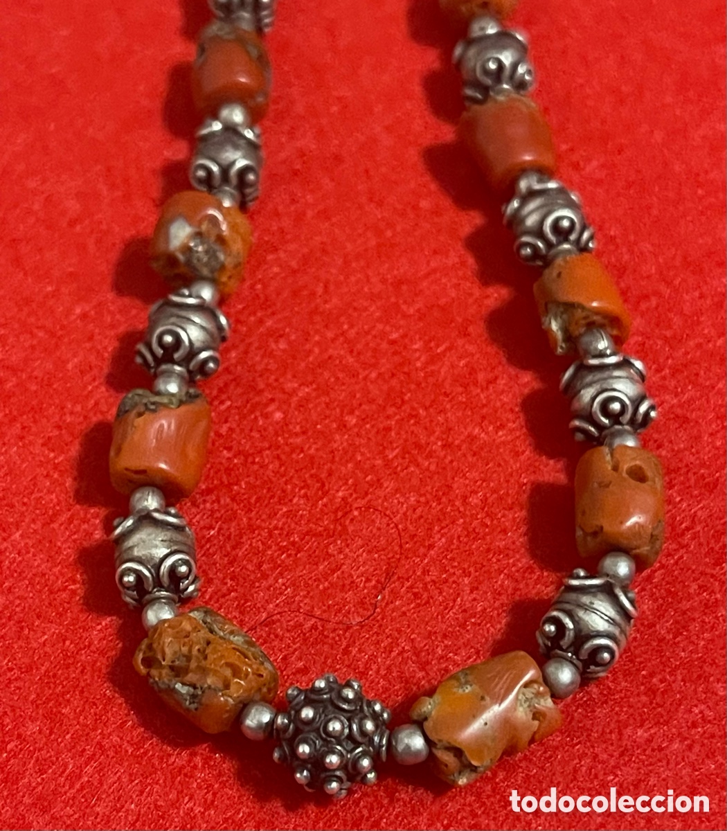 Joyeria: Bell&iacute;simo collar, gargantilla en plata de ley y Coral. - Foto 4
