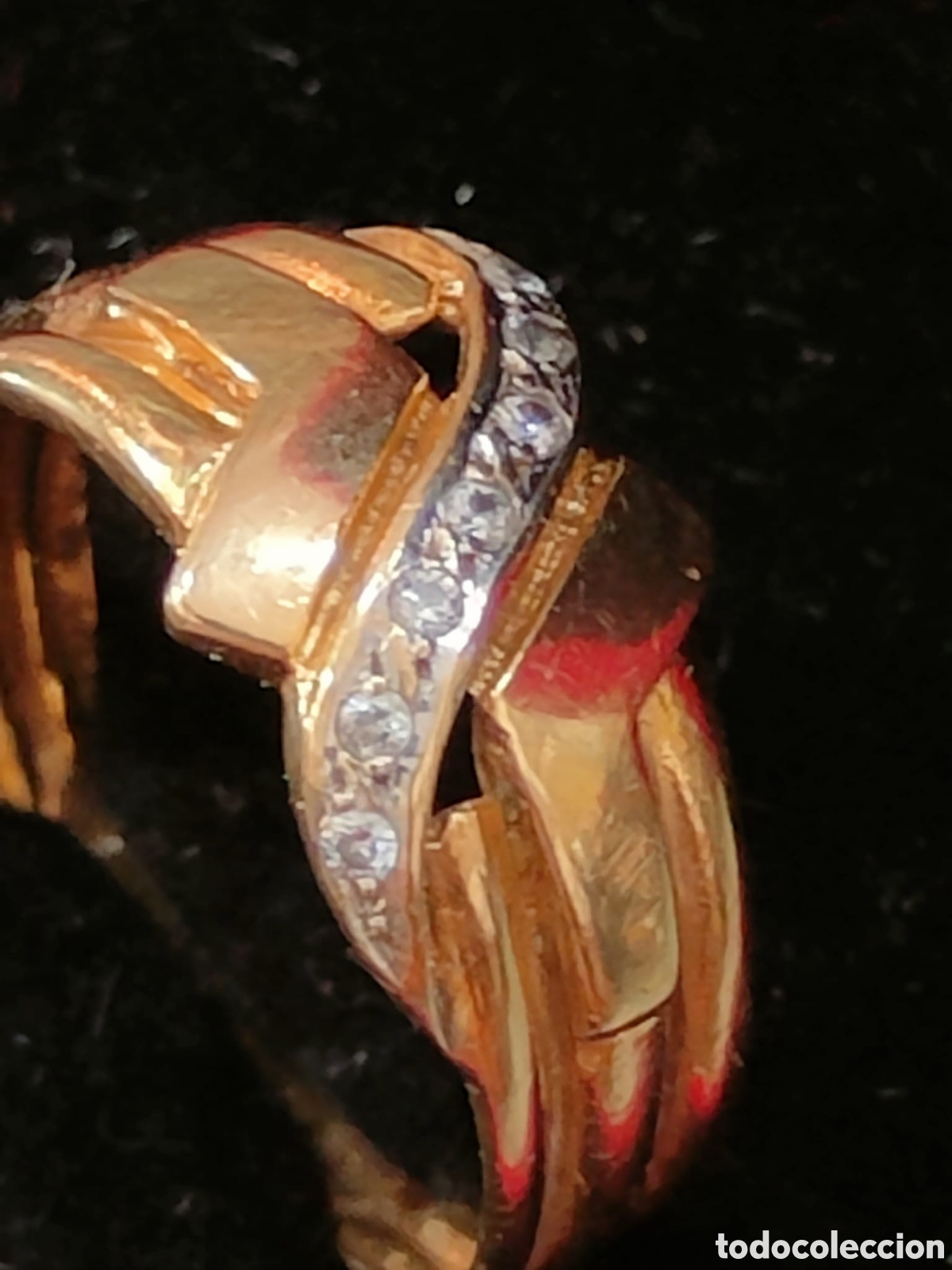 Joyeria: Anillo de oro 18 k y diamantes