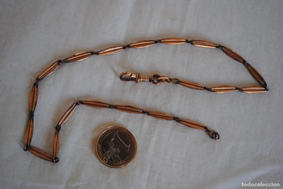 Joyeria: ANTIGUA CADENA DE LEOTINA CHAPADA .