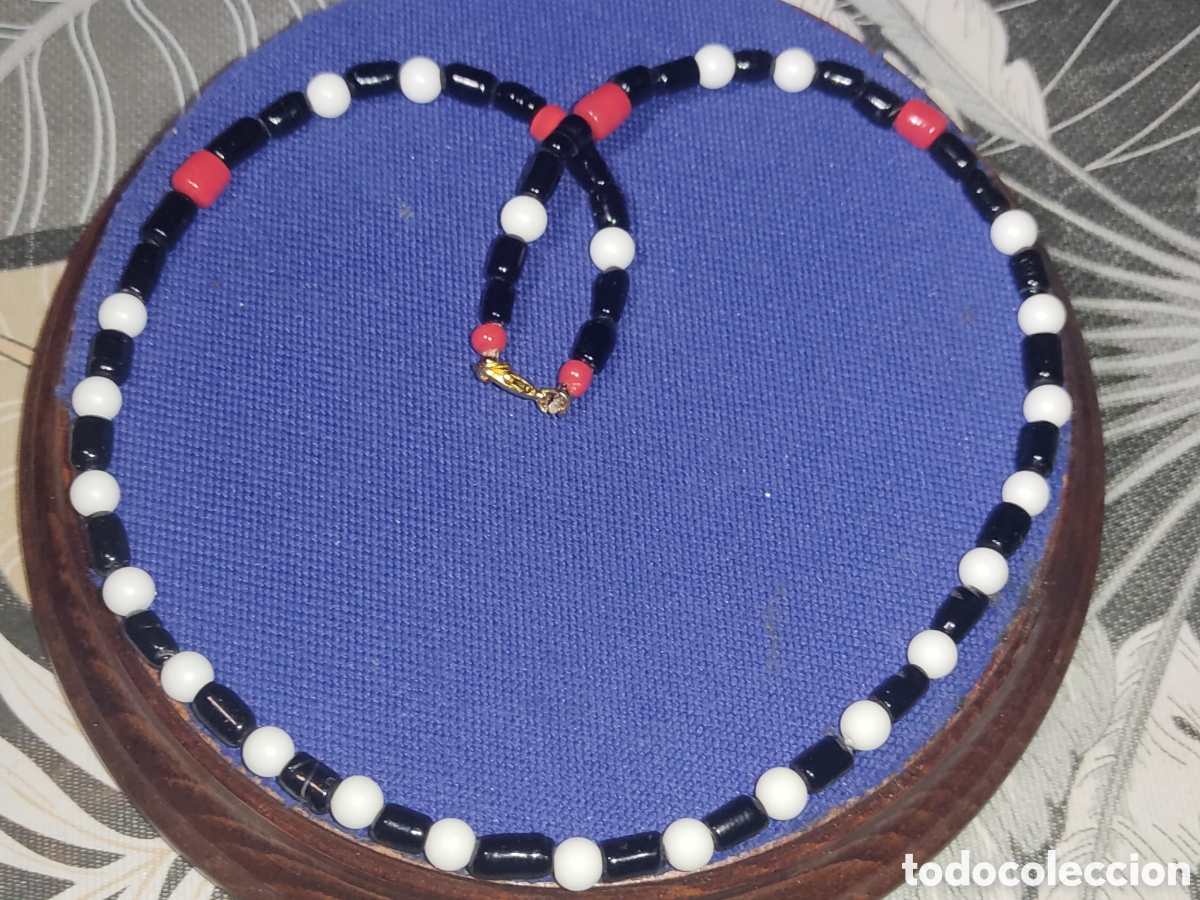 Joyeria: Collar de opalina variada.Vintage. - Foto 3