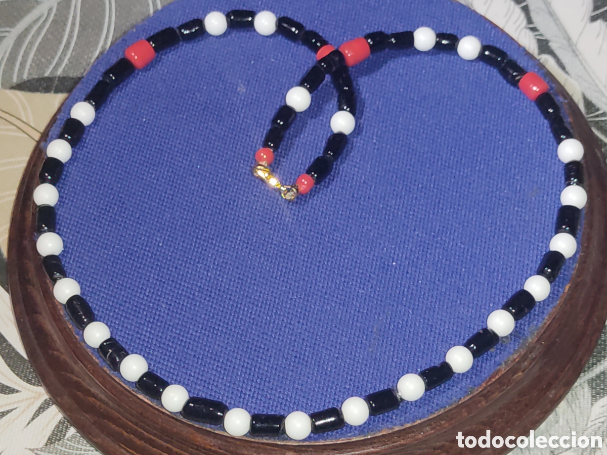 Joyeria: Collar de opalina variada.Vintage. - Foto 4
