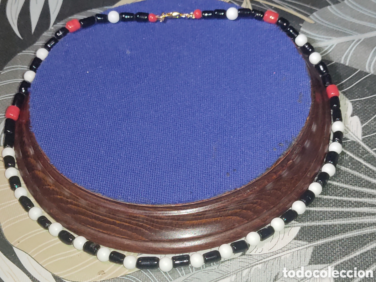 Joyeria: Collar de opalina variada.Vintage. - Foto 1