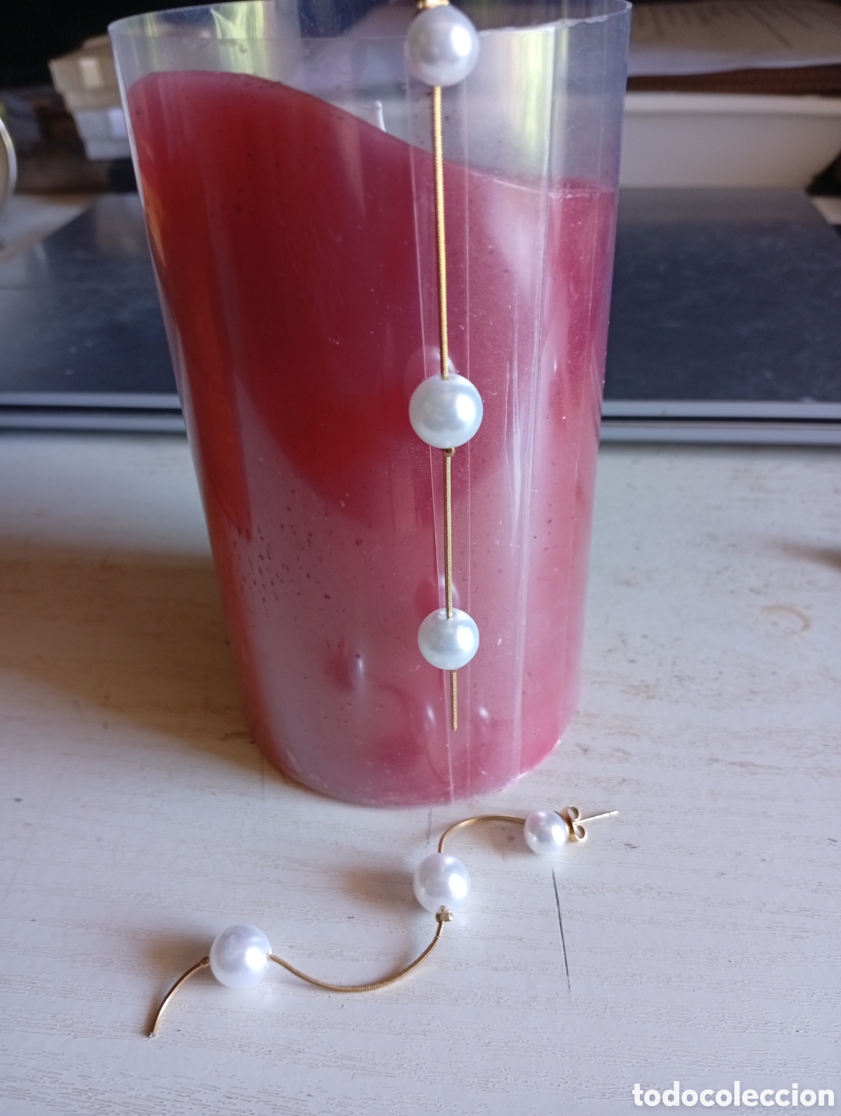 Joyeria: Pendientes largos con perlas - Foto 1
