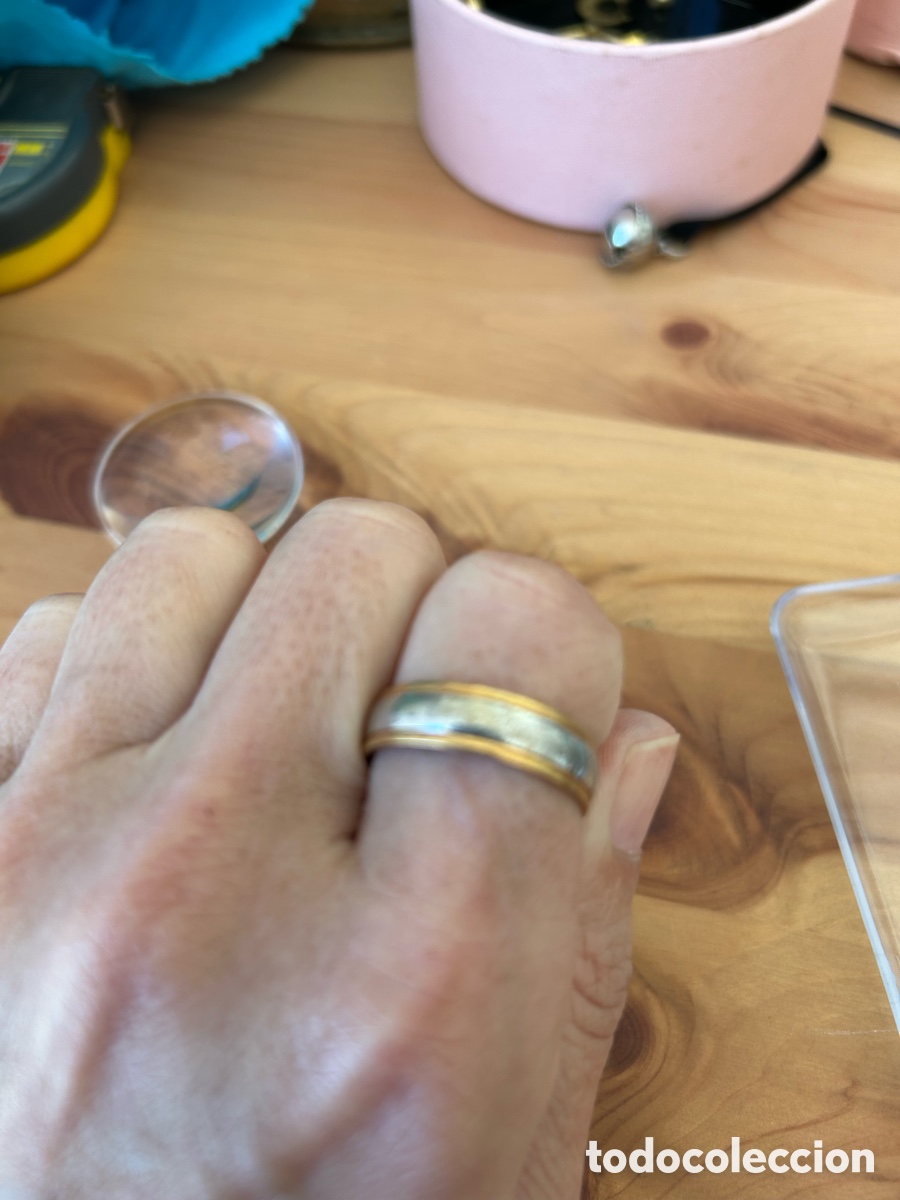 Joyeria: Anillo de oro blanco y amarillo