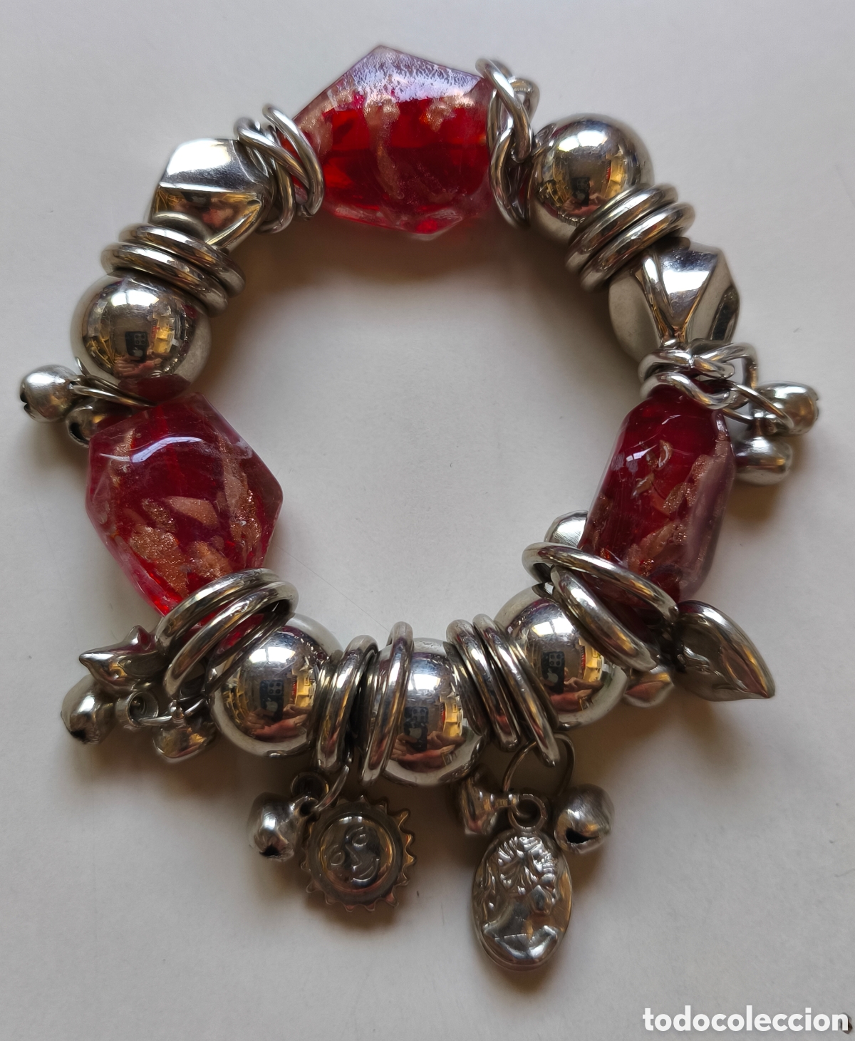 Joyeria: BONITA PULSERA CON CUENTAS DE CRISTAL DE MURANO.