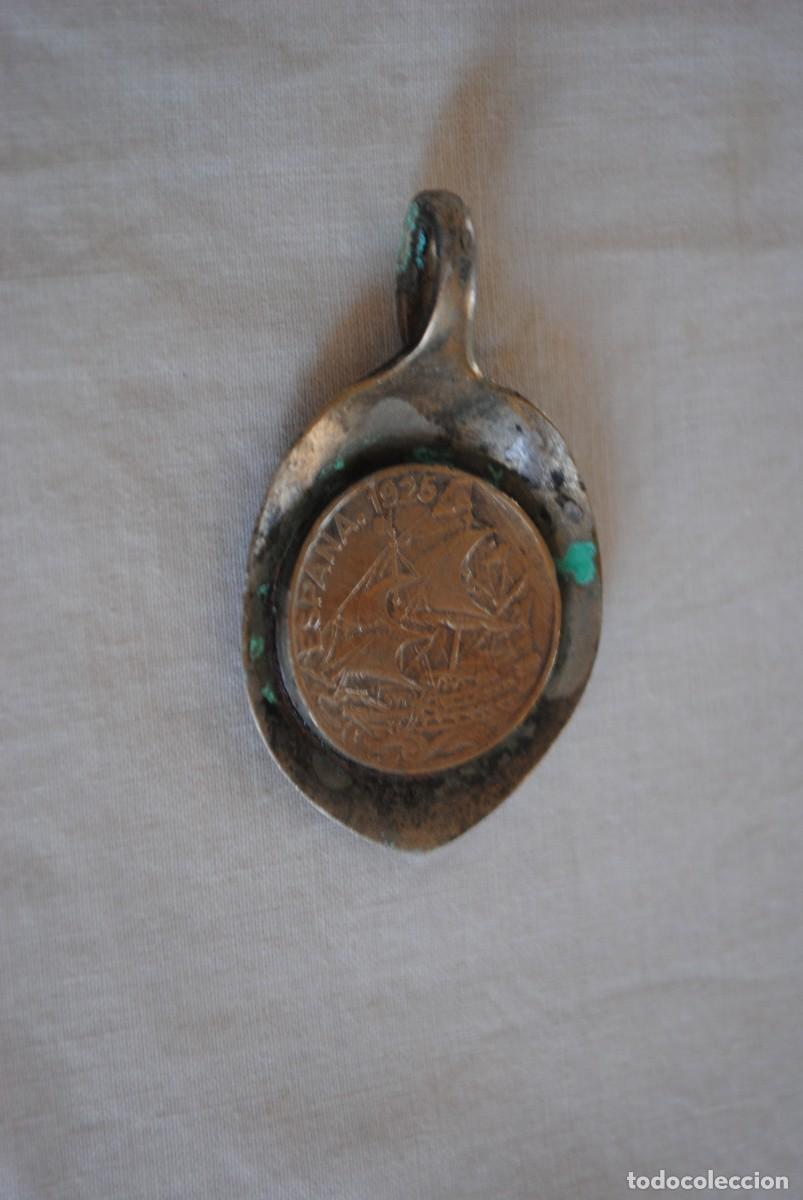 Joyeria: COLGANTE METALICO CON MONEDA DE 1925 - Foto 2