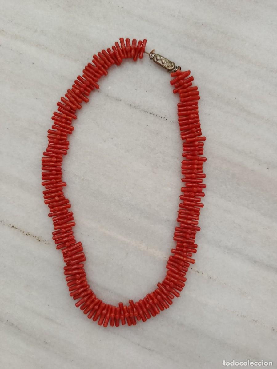 Joyeria: Collar antiguo imitaci&oacute;n coral