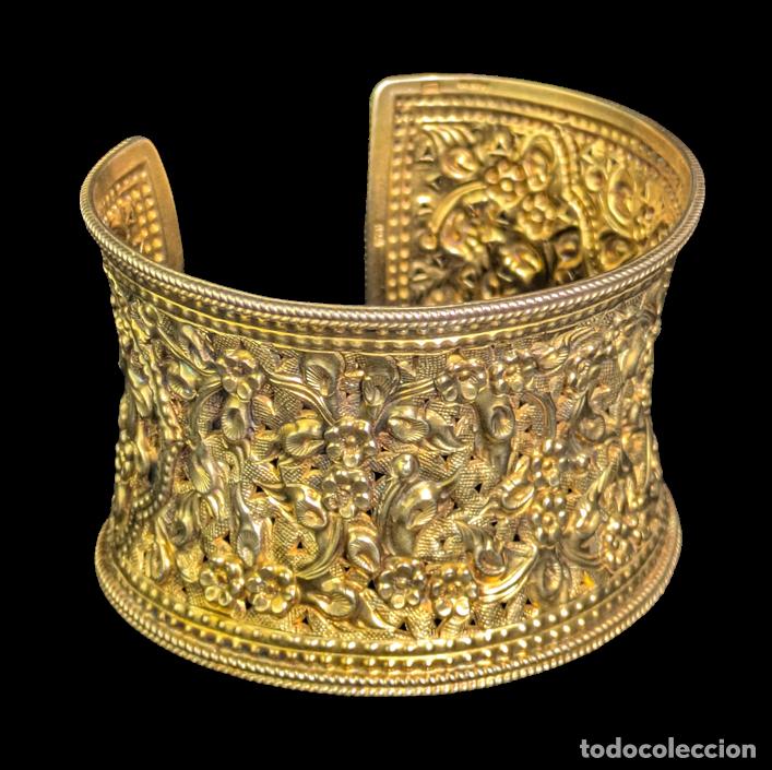 Joyeria: Brazalete de plata Yanes ba&ntilde;ado en oro