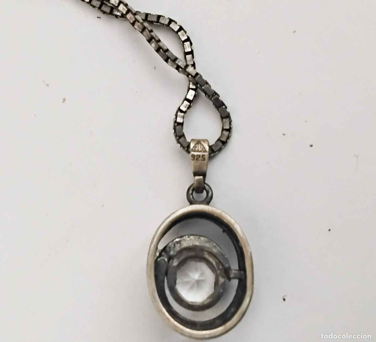 Joyeria: Colgante con cristal y cadena de plata 925 de Theodor Klotz