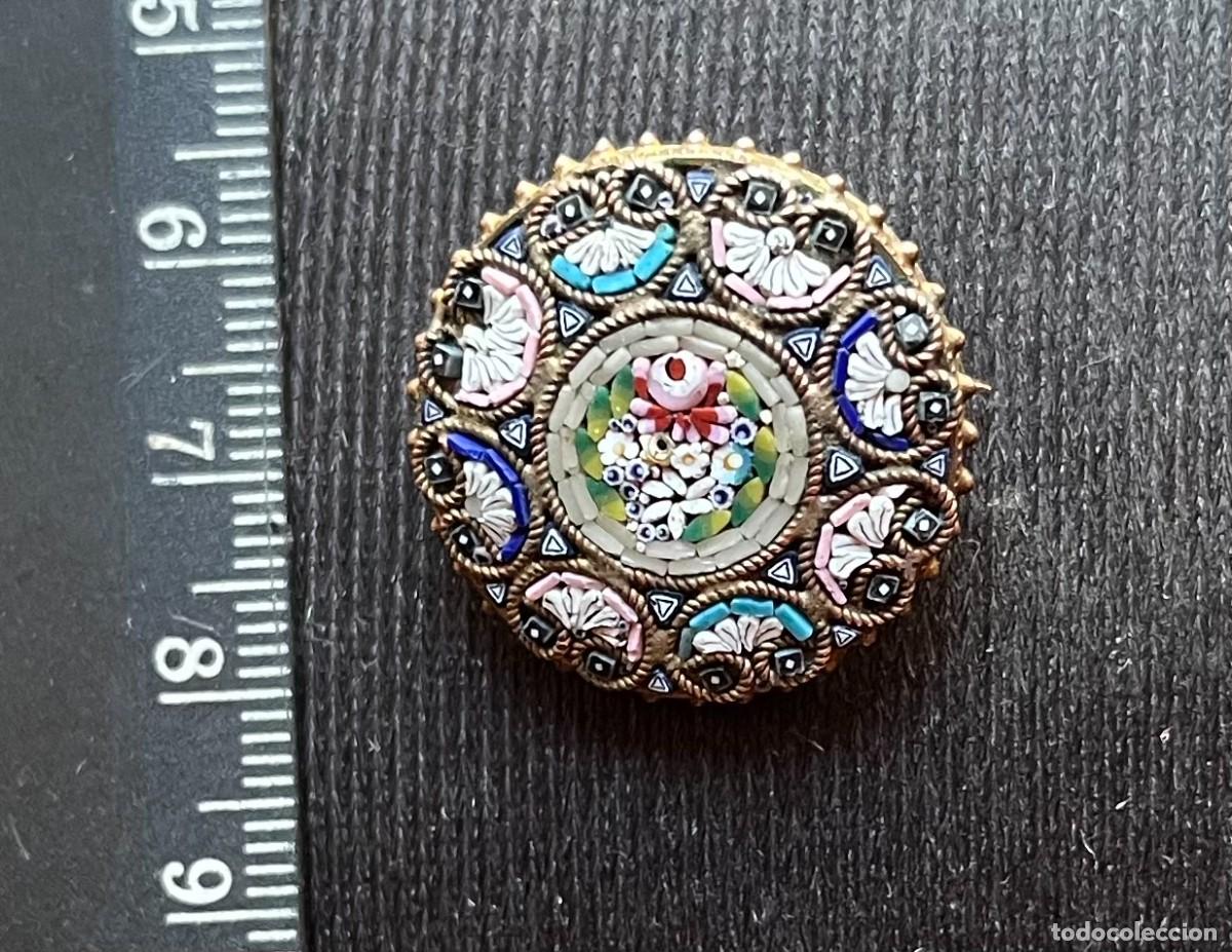 Joyeria: ANTIGUO BROCHE DE MICROMOSAICO ITALIANO