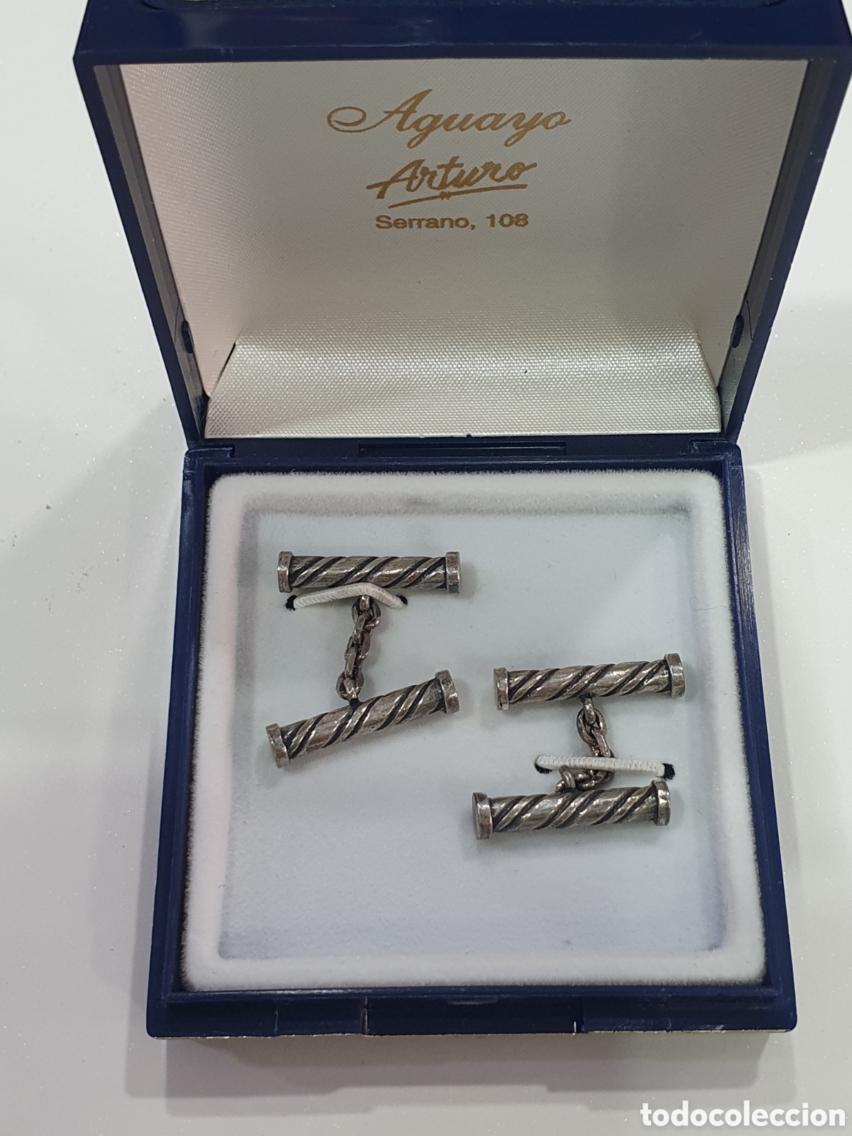 Joyeria: Gemelos plata de ley. (L127)