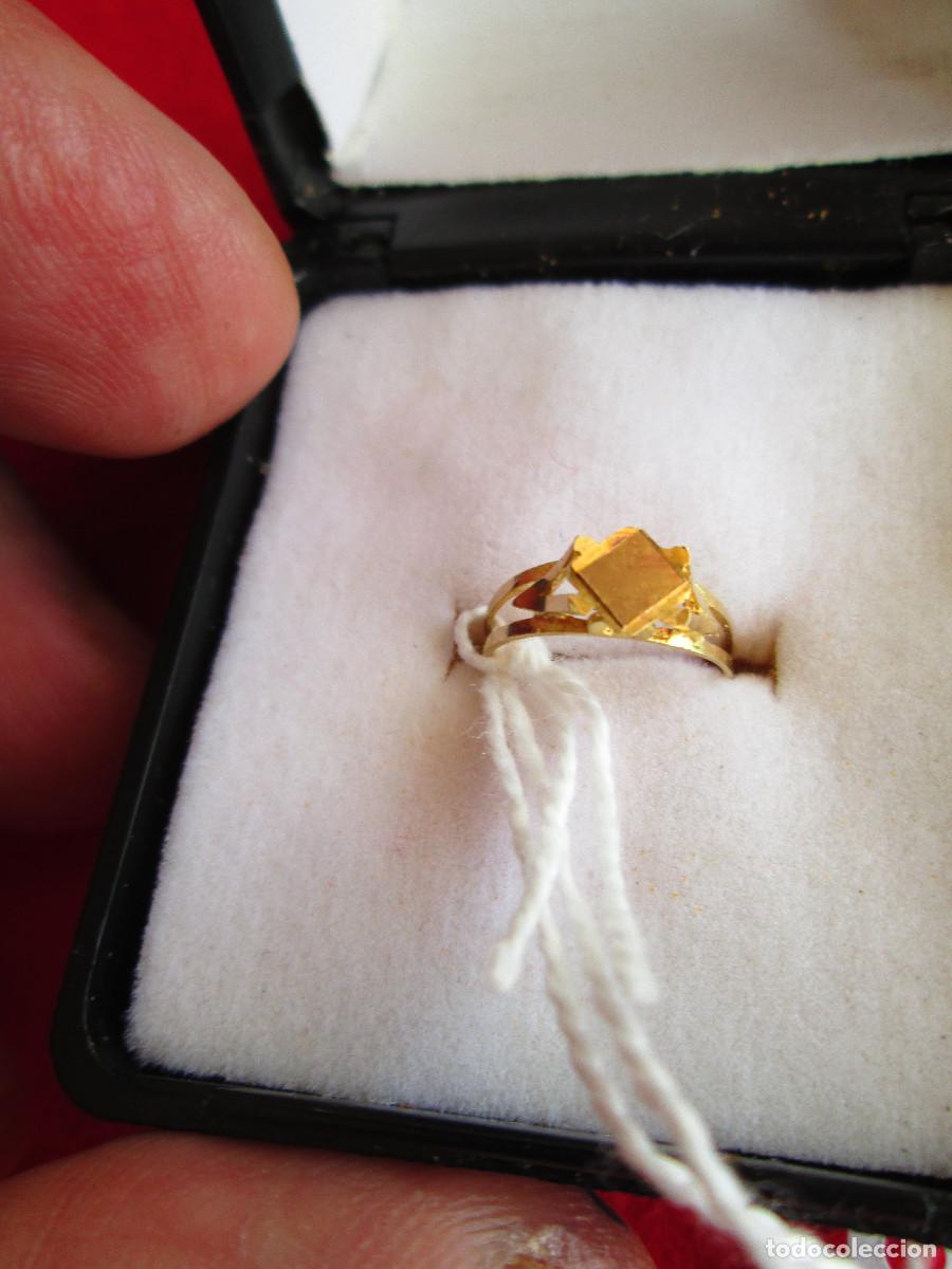 Joyeria: ANILLO DE ORO INFANTIL DE 18 KLTS. - SIN ESTRENAR - PARA COLGAR EN CADENA
