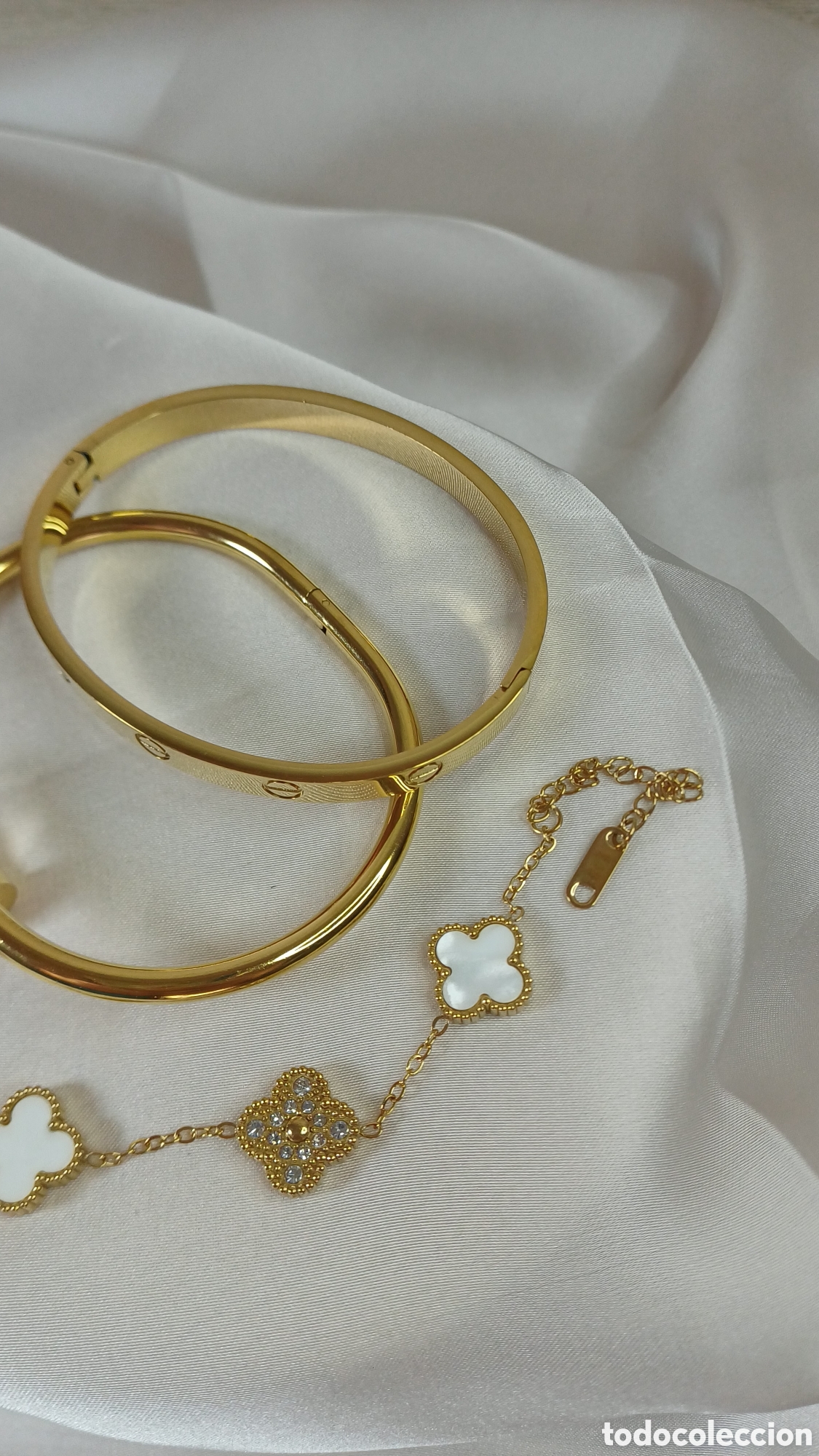 Joyeria: CONJUNTO BRAZALETES CHAPADO ORO 18 K - Foto 3