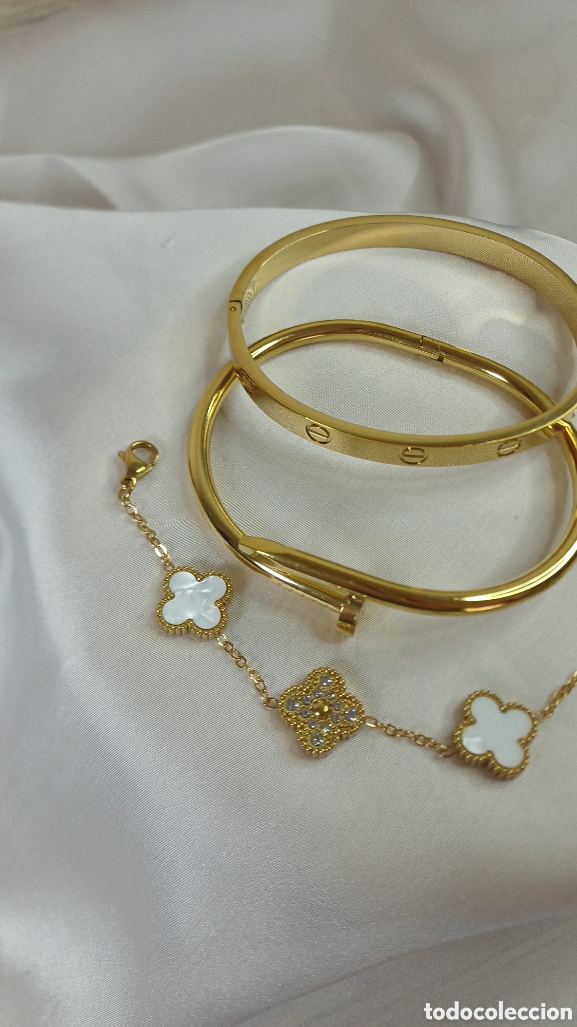 Joyeria: CONJUNTO BRAZALETES CHAPADO ORO 18 K - Foto 4