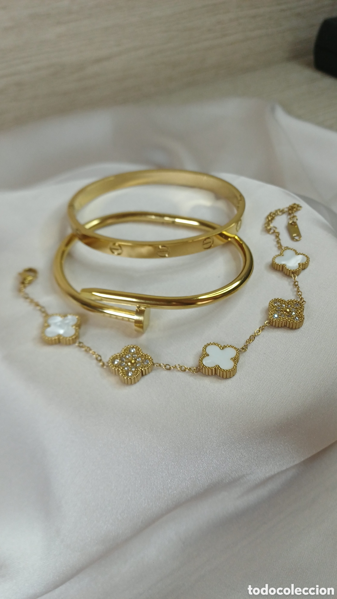 Joyeria: CONJUNTO BRAZALETES CHAPADO ORO 18 K - Foto 5