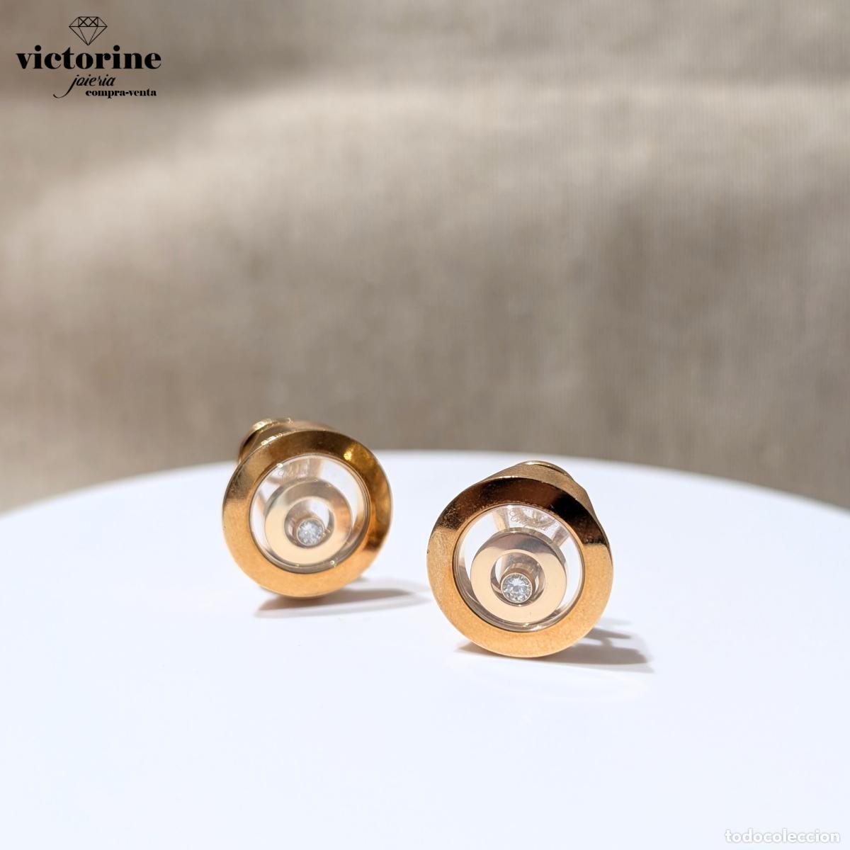Joyeria: PENDIENTES CHOPARD, HAPPY SPIRIT ORO 18K Y DIAMANTES