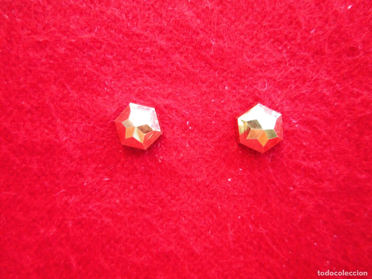 Joyeria: PENDIENTES DE ORO DE 18 KLTS. - PRISMA - CIERRE DE ROSCA - SIN ESTRENAR - Foto 4