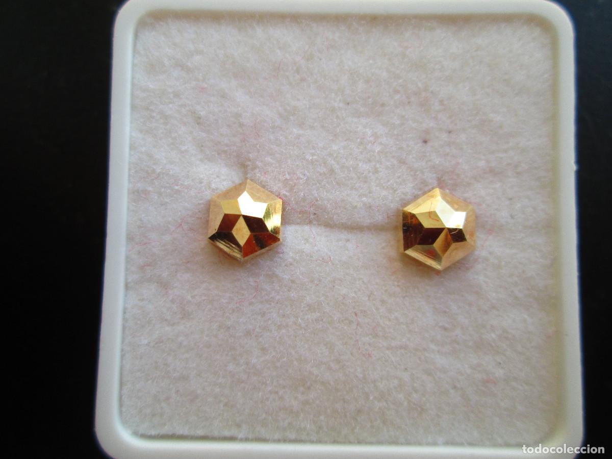 Joyeria: PENDIENTES DE ORO DE 18 KLTS. - PRISMA - CIERRE DE ROSCA - SIN ESTRENAR - Foto 5