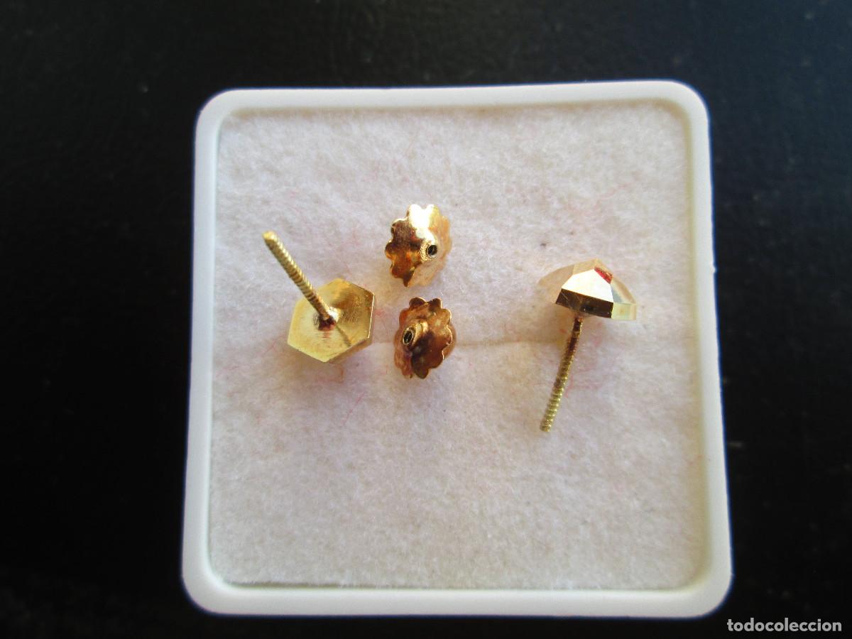 Joyeria: PENDIENTES DE ORO DE 18 KLTS. - PRISMA - CIERRE DE ROSCA - SIN ESTRENAR - Foto 6