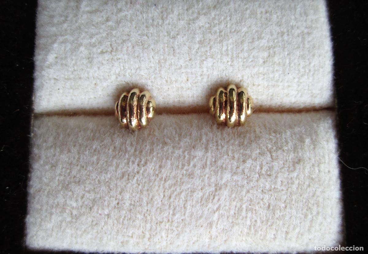 Joyeria: PENDIENTES DE ORO DE 18 KLTS. - CIERRE DE ROSCA - SIN ESTRENAR - Foto 1