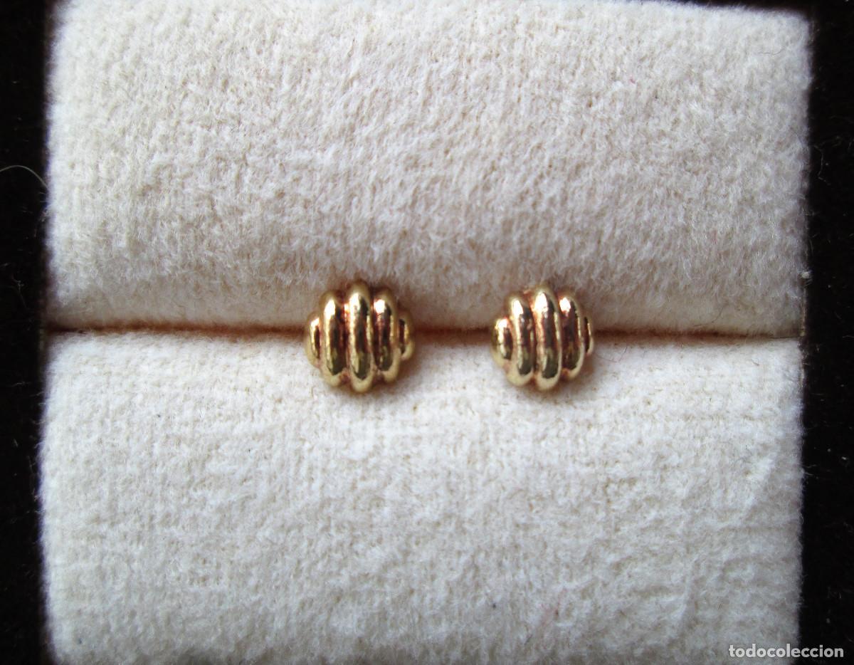 Joyeria: PENDIENTES DE ORO DE 18 KLTS. - CIERRE DE ROSCA - SIN ESTRENAR - Foto 2