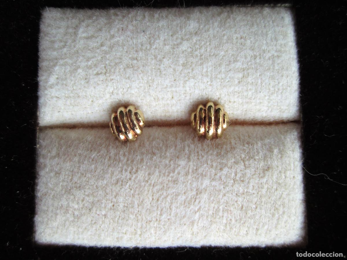 Joyeria: PENDIENTES DE ORO DE 18 KLTS. - CIERRE DE ROSCA - SIN ESTRENAR - Foto 4