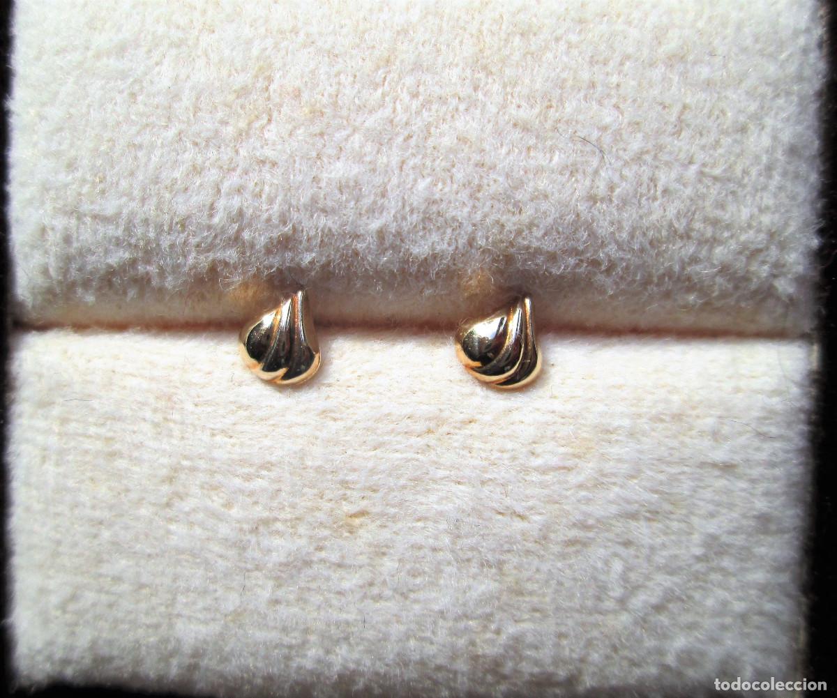 Joyeria: PENDIENTES DE ORO DE 18 KLTS. - CIERRE ROSCA - SIN ESTRENAR - Foto 4