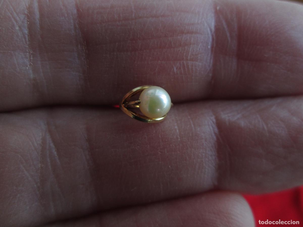 Joyeria: PENDIENTES DE ORO DE 18 KLTS. CON PERLA - CIERRE DE ROSCA - SIN ESTRENAR - Foto 4