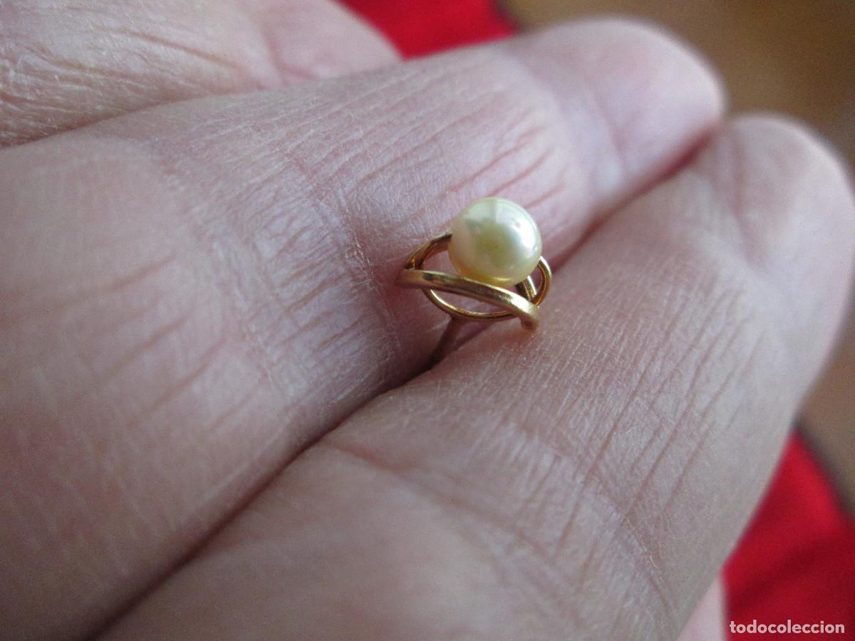 Joyeria: PENDIENTES DE ORO DE 18 KLTS. CON PERLA - CIERRE DE ROSCA - SIN ESTRENAR - Foto 5