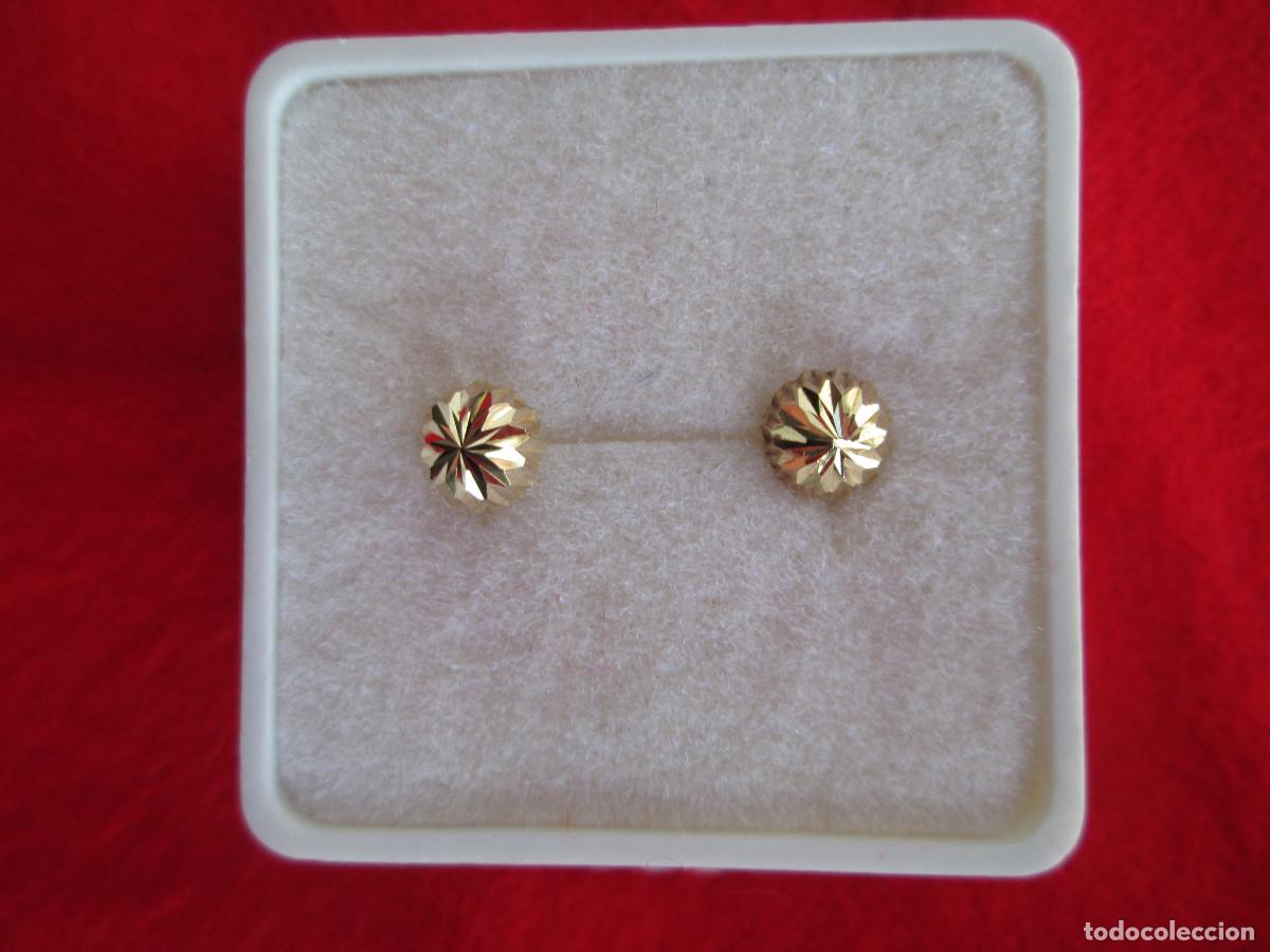 Joyeria: PENDIENTES DE ORO DE 18 KLTS. - CIERRE DE ROSCA - SIN ESTRENAR - Foto 2