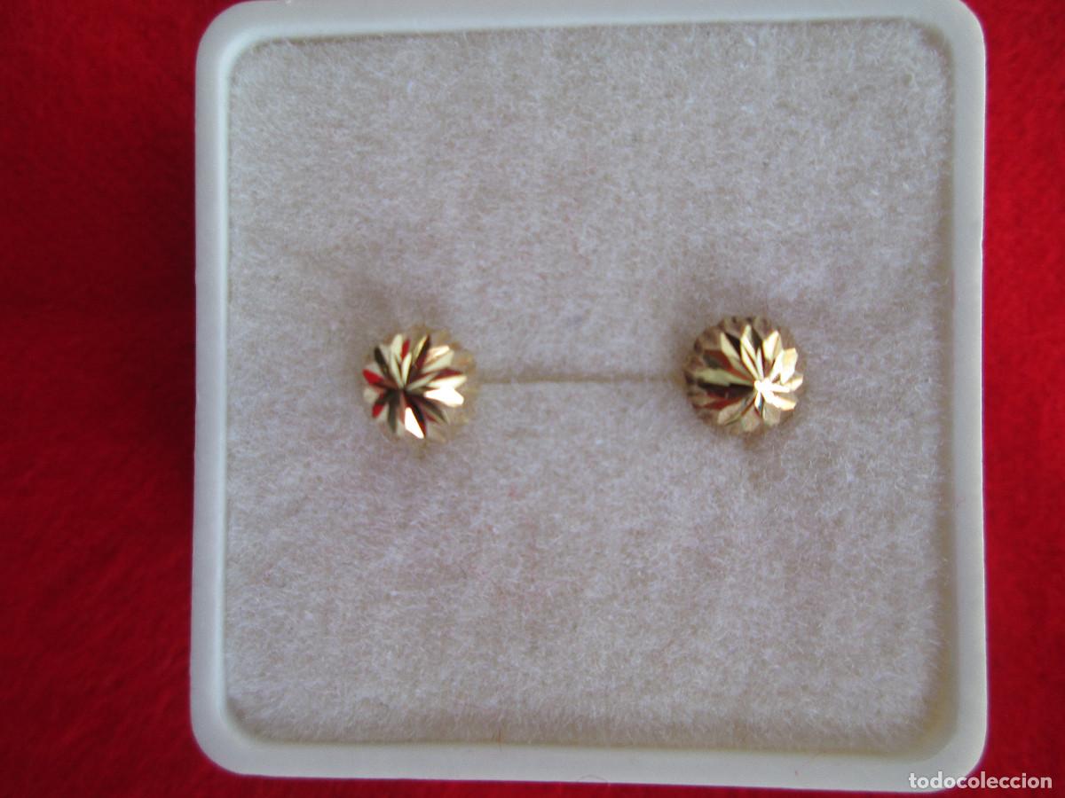 Joyeria: PENDIENTES DE ORO DE 18 KLTS. - CIERRE DE ROSCA - SIN ESTRENAR - Foto 3