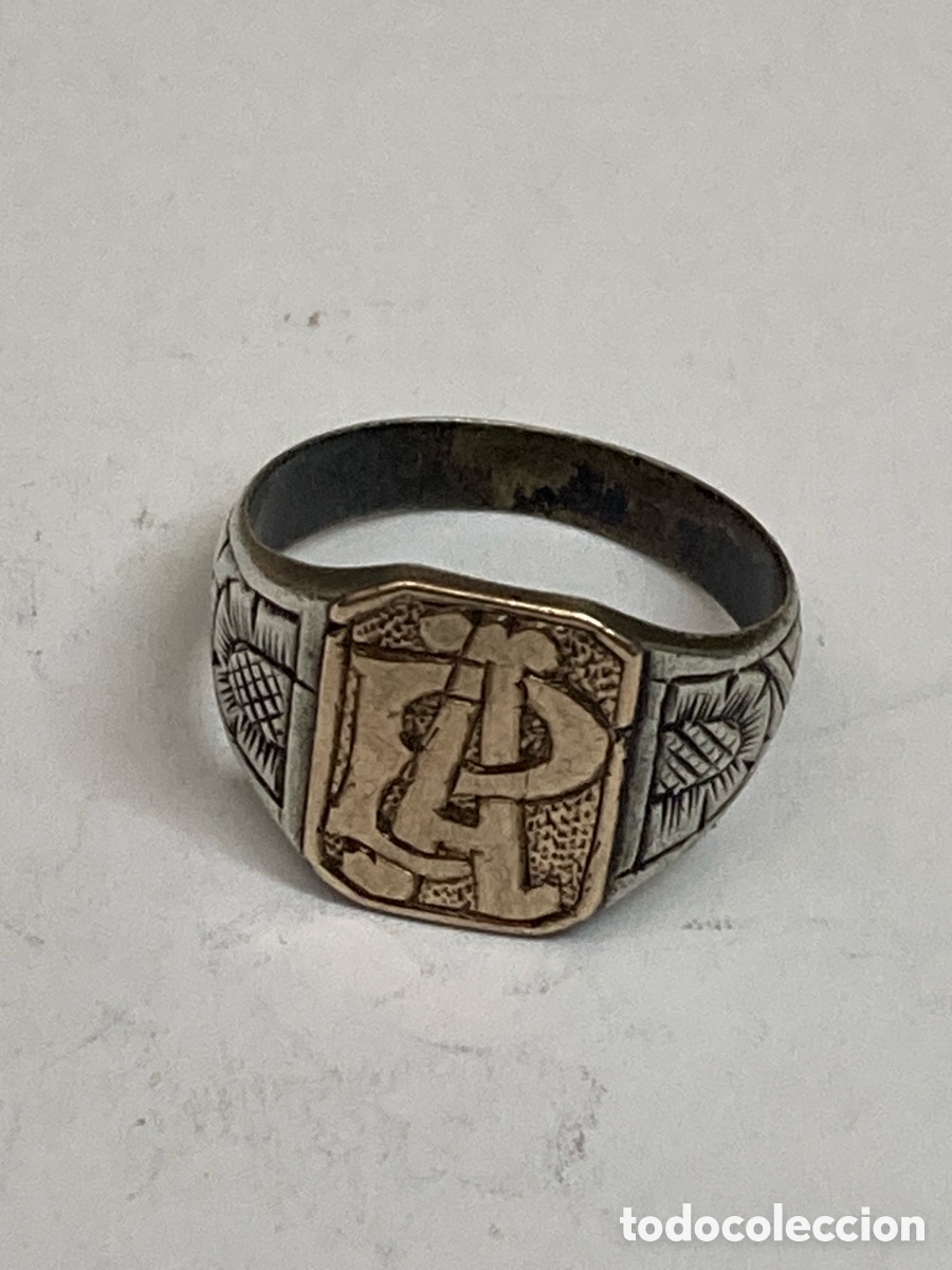 Joyeria: Anillo de plata vista oro S501