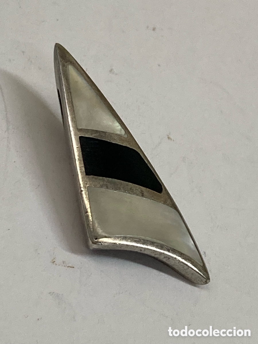 Joyeria: Colgante de plata y n&aacute;car C623