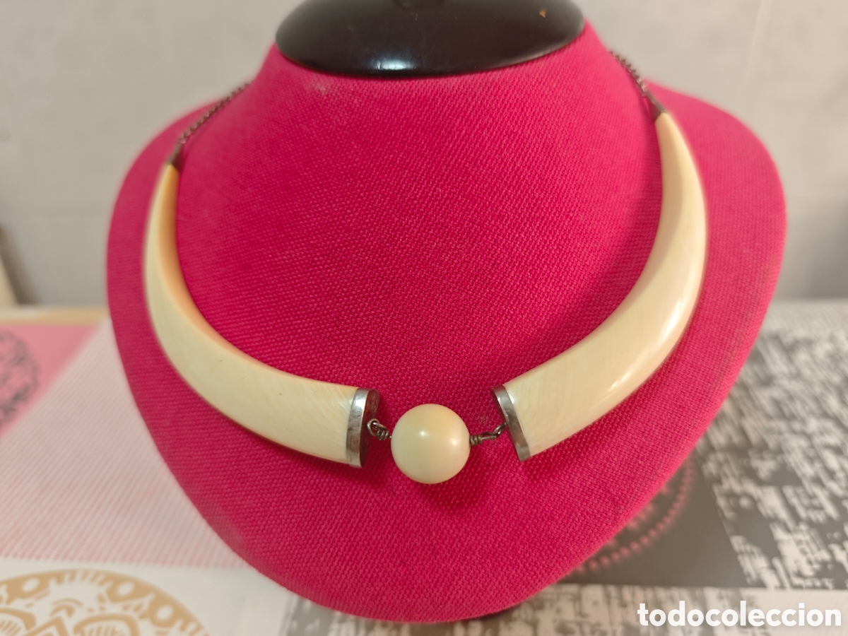 Joyeria: GARGANTILLA ANTIGUA PLATA Y MARFIL - Foto 10