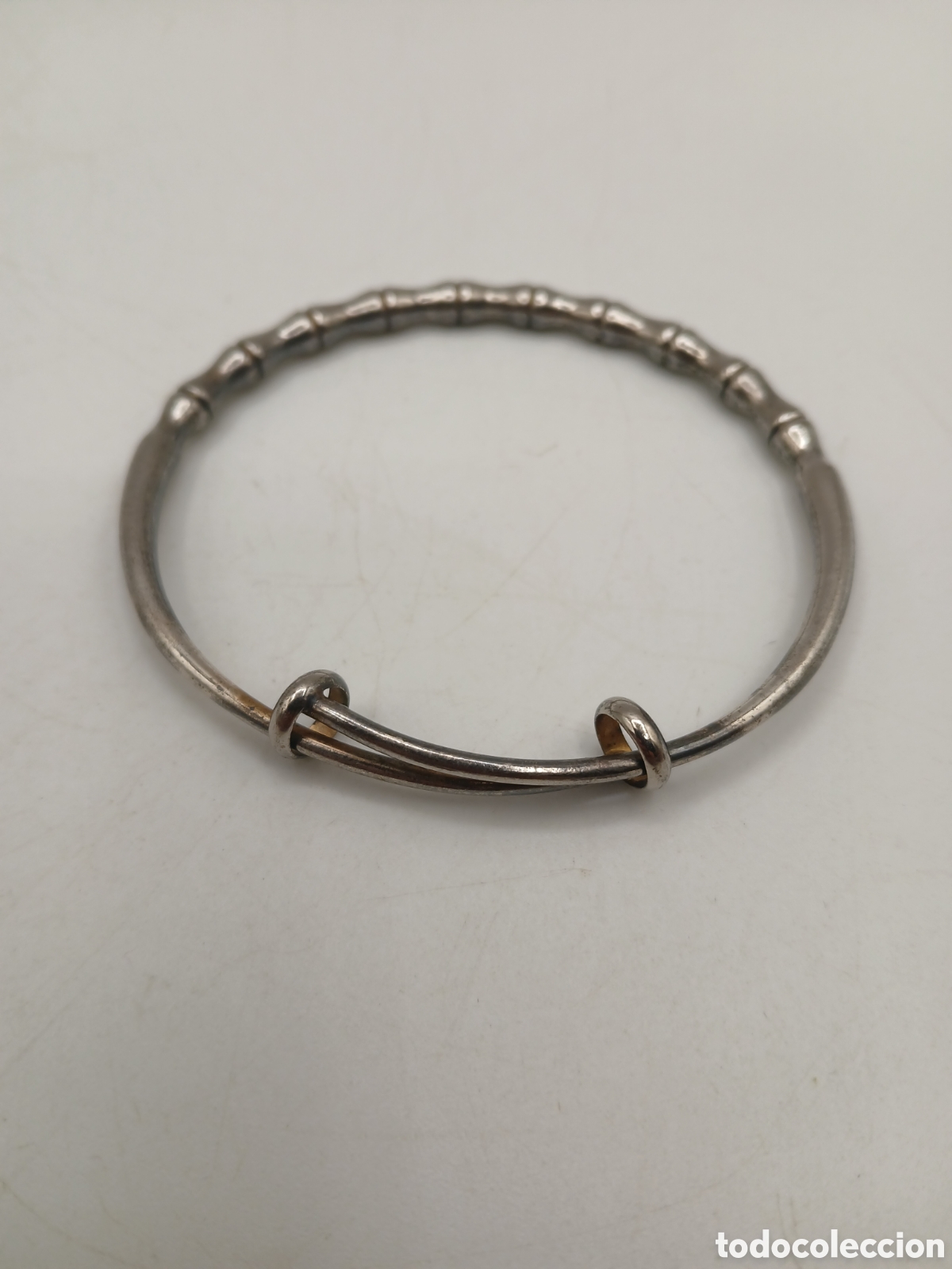 Joyeria: Pulsera ajustable metal plateado - Foto 2