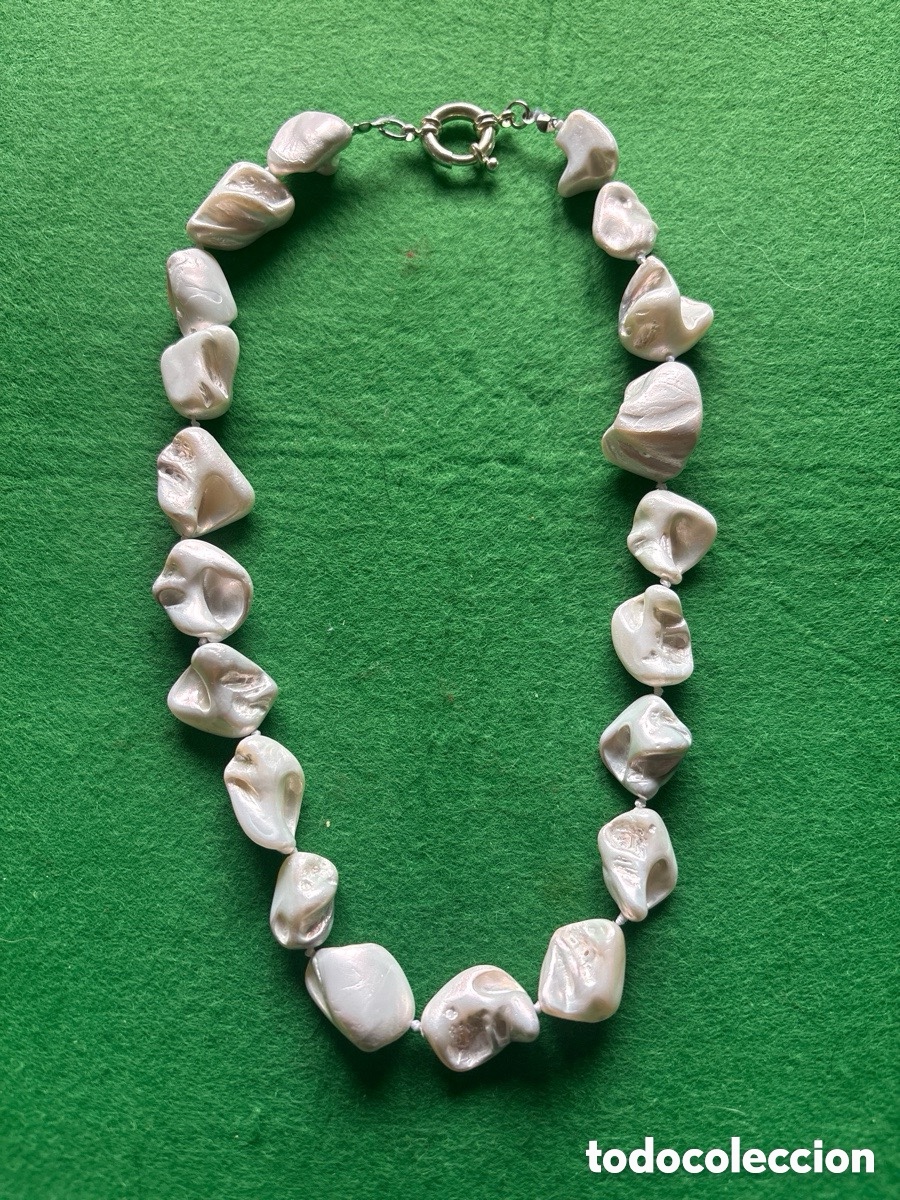 Jewelry: Collar perlas barrocas aut&eacute;nticas (A6)