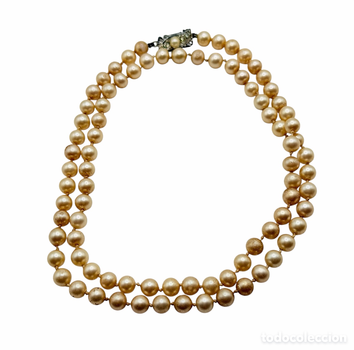 Jewelry: Antiguo Collar Perlado