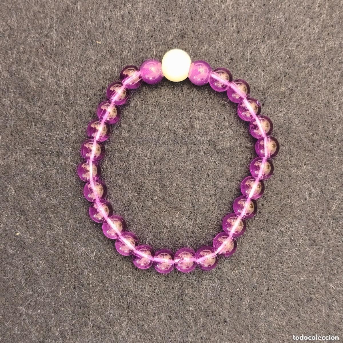 Joaillerie: PULSERA ELASTICA AMATISTA 8,5 MM CON PERLA CULTIVADA