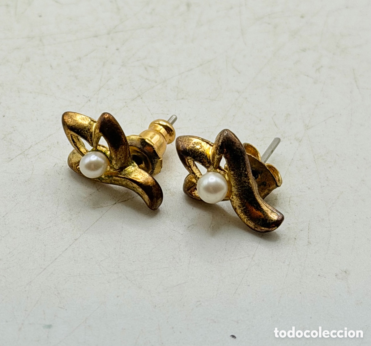 Joyeria: Pendientes Dorados Vintage - Foto 2