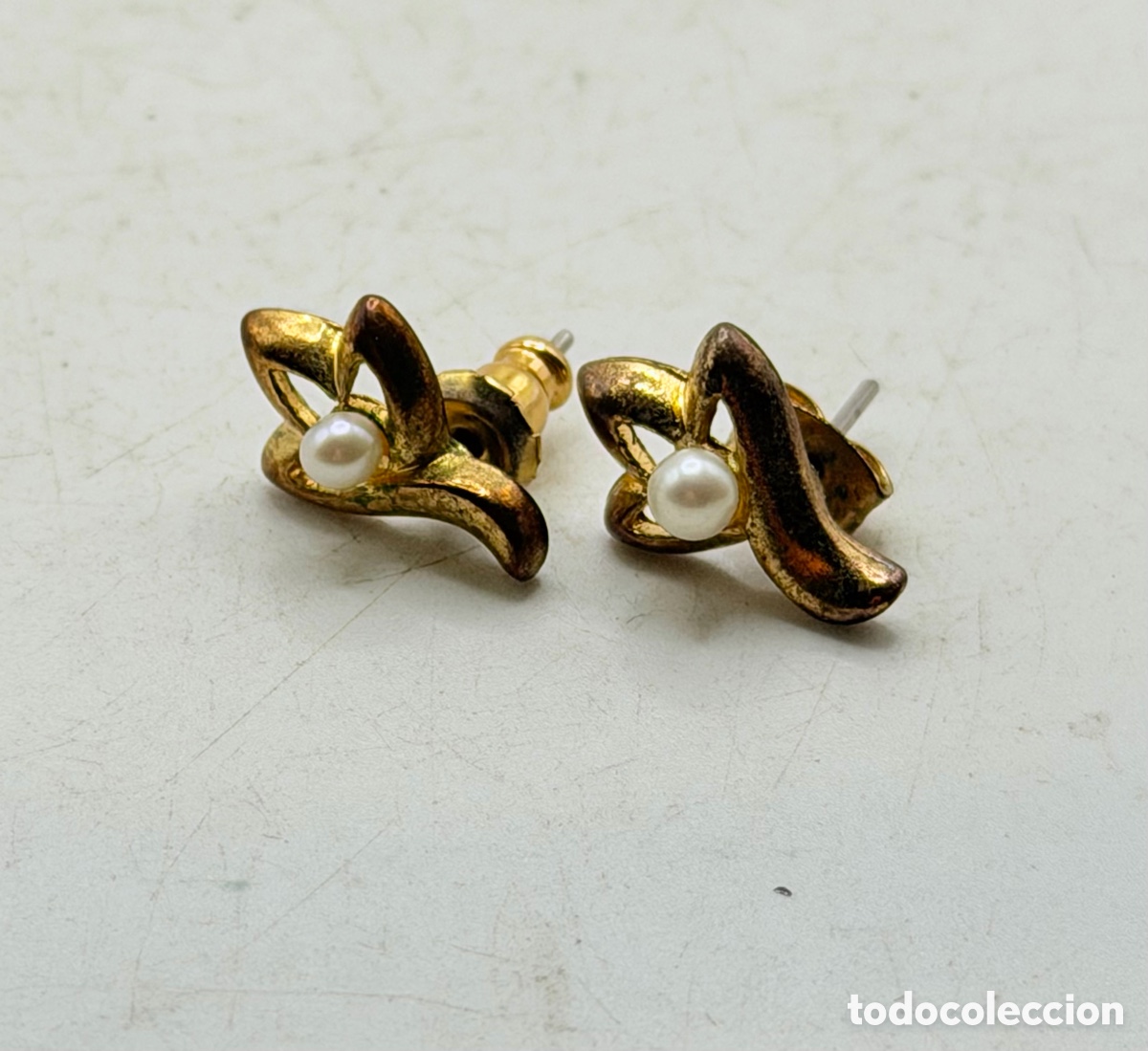 Joyeria: Pendientes Dorados Vintage - Foto 3