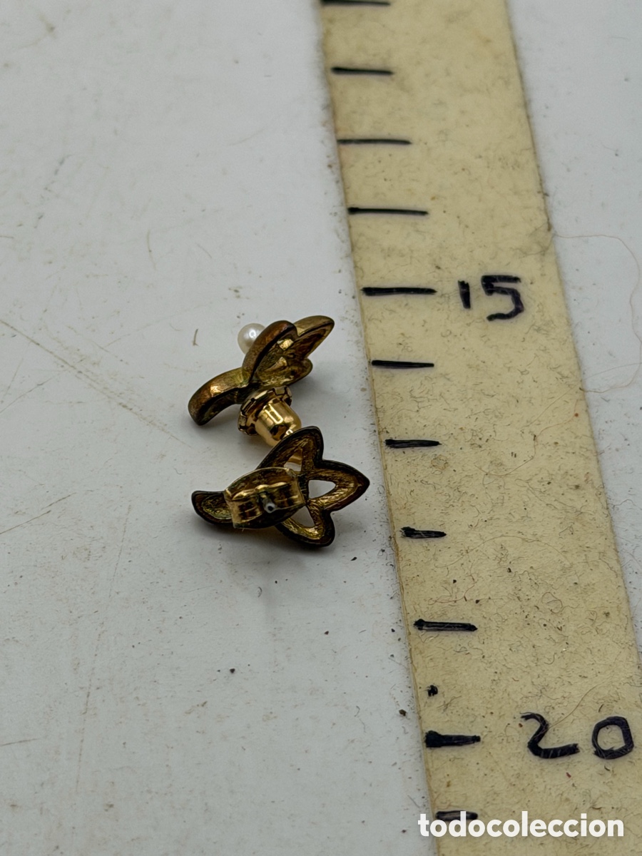 Joyeria: Pendientes Dorados Vintage - Foto 6