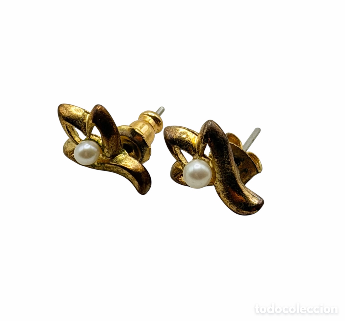 Joyeria: Pendientes Dorados Vintage - Foto 1